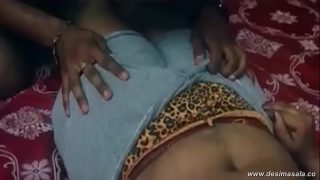 Booby telugu aunty boob press and navel play