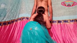 Cute Desi wife fucked hard with saree on