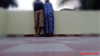 Desi newly married Blue Nighty Wife Sex In  hall