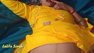 hairy pussie hot bhabhi in yellow sare and her big cock boy friend having fun