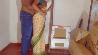 horny huge cock dewar fucking desi maid in store room