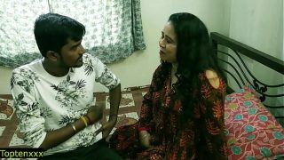 Indian horny mature bhabhi fucking with innocent huge cock village boy clear hindi audio