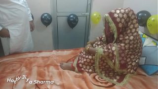 Jiya celebrating Halloween honeymoon in night with clear hindi voice